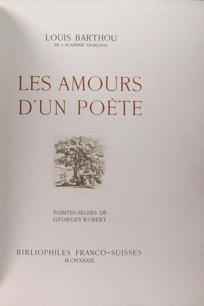 Les amours d'un poète.