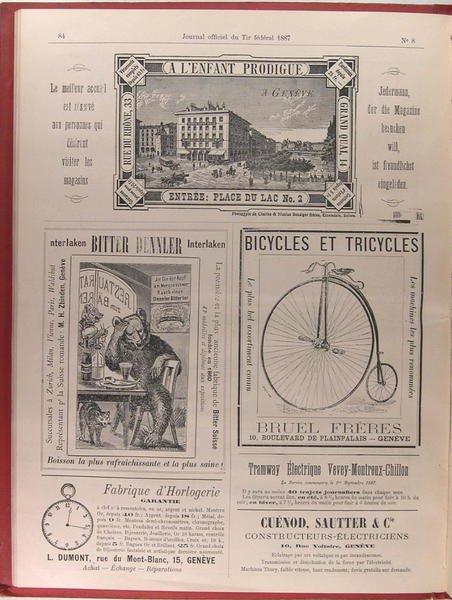 Journal officiel du Tir fédéral - Genève 1887.