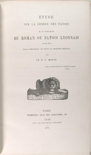 Etude sur la genèse des patois, et en particulier du …