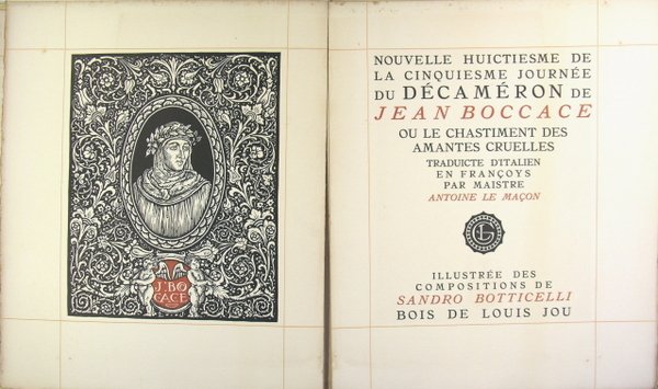 Nouvelle huictiesme de la cinquiesme journée du Décaméron ou le chastiment des amantes cruelles