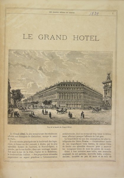 Les grands hôtels du monde - Paris, maisons recommandées