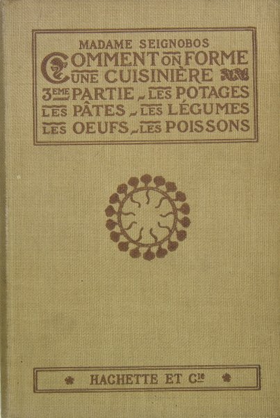 Comment on forme une cuisinière - 3ème partie LES POTAGES, …