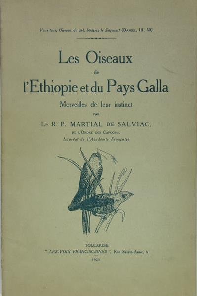 Les oiseaux de l’Ethiopie et du Pays Galla