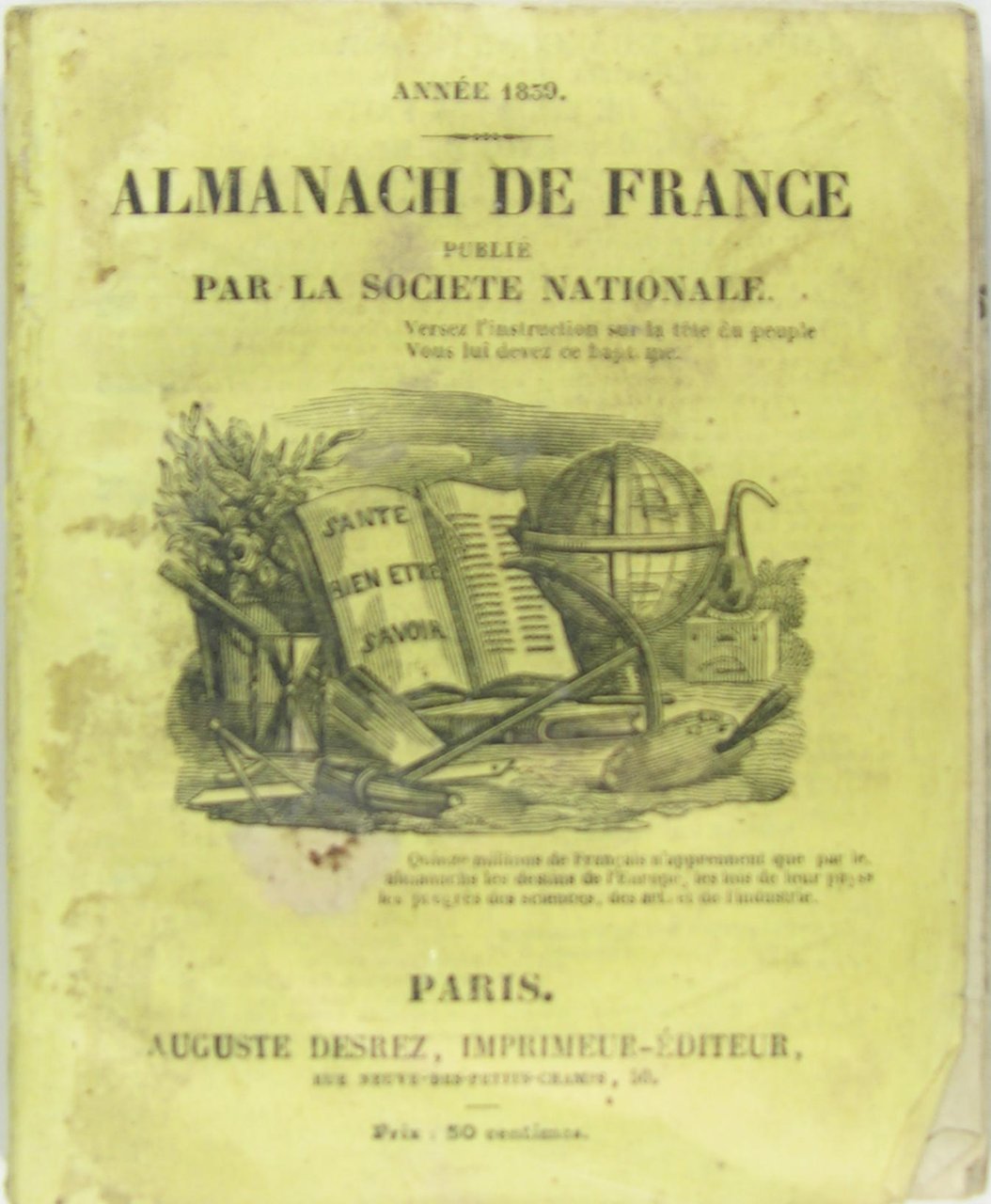 Almanach de France publié par la Société Nationale - Année … | Immagine principale