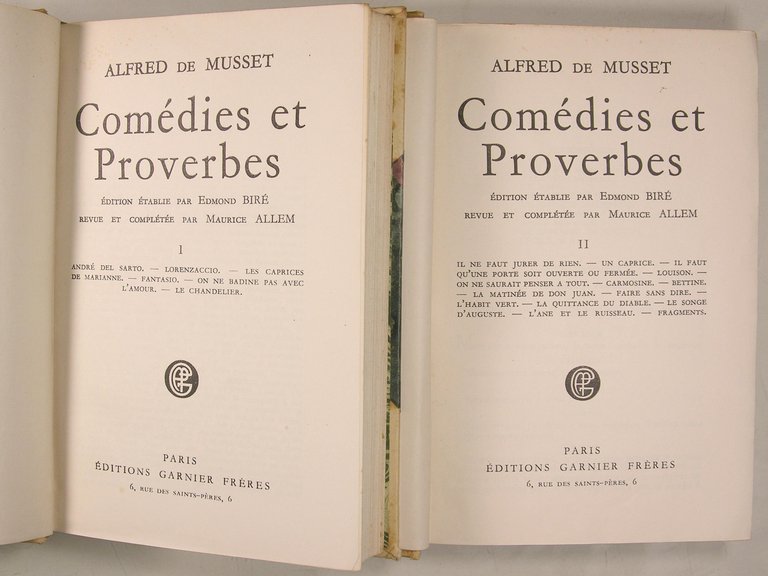Comédies et Proverbes.