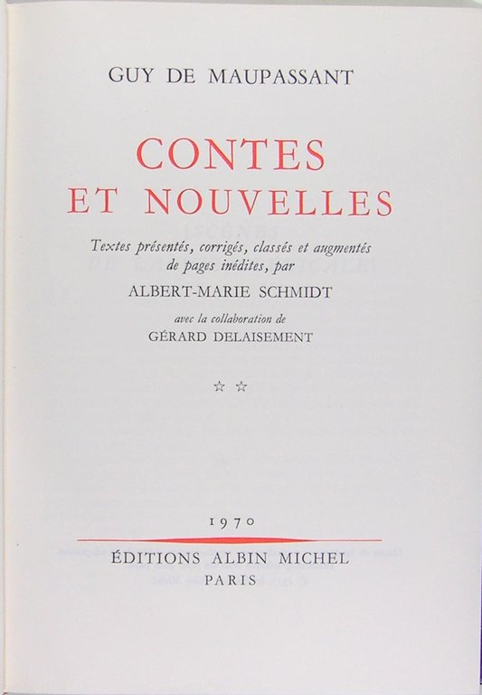 Contes et nouvelles. ** | Immagine Gallery 2