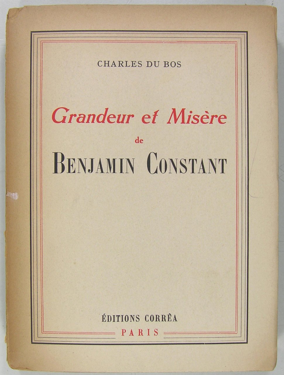 Grandeur et Misère de Benjamin Contant | Immagine principale