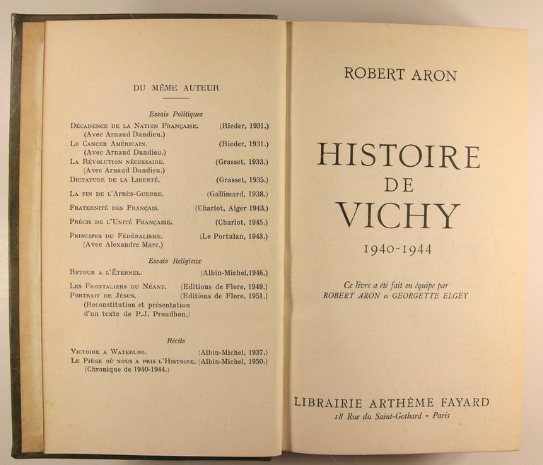 Histoire de Vichy 1940-1944