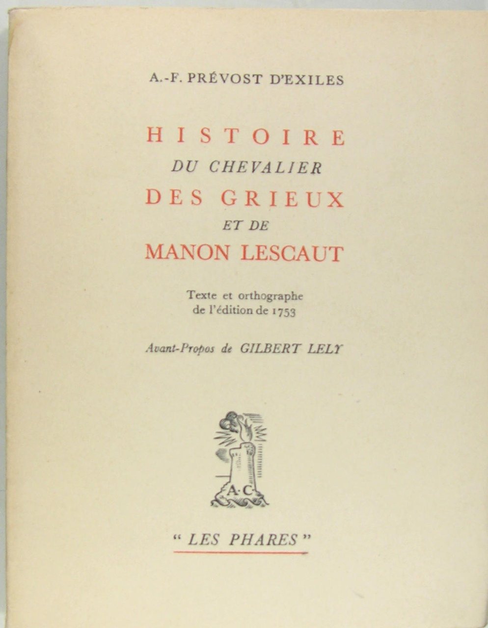 Histoire du Chevalier des Grieux et de Manon Lescaut. | Immagine principale