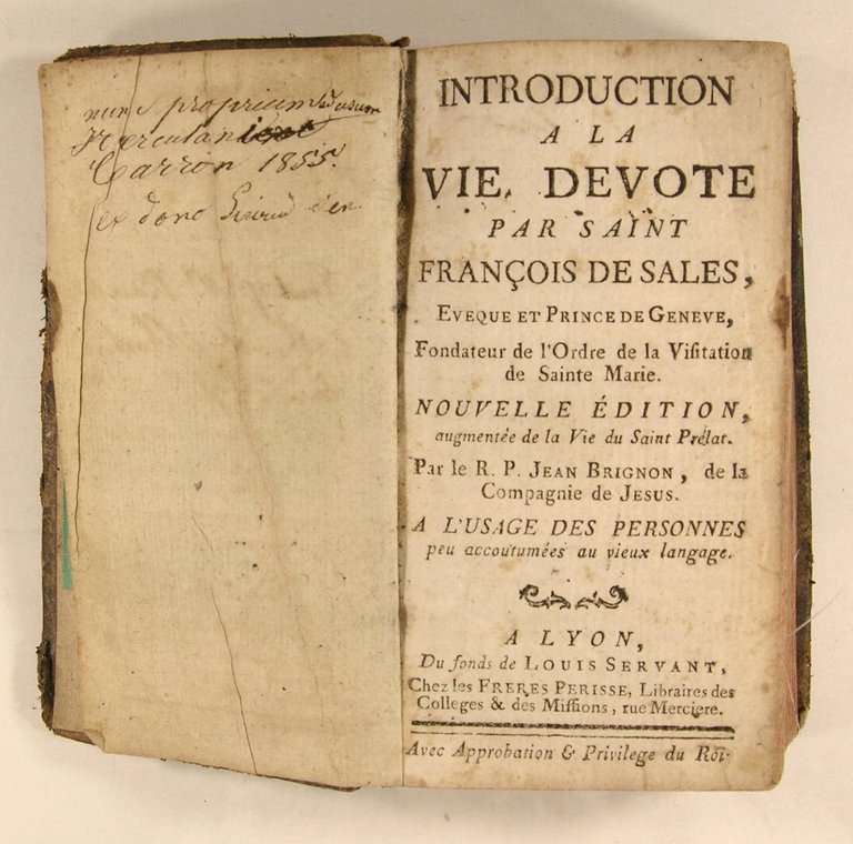 Introduction a la vie dévote par Saint François de Sales, …