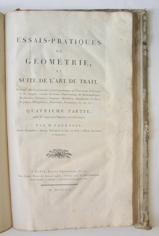 L'art du Trait de Charpenterie