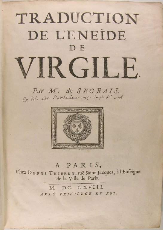 Traduction de L’Enéïde de Virgile