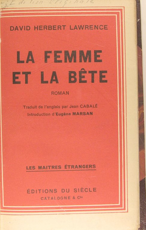 La femme et la bête.