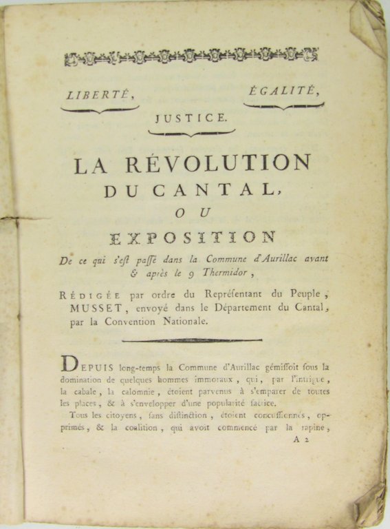 La révolution du Cantal (6 Brumaire, l'an III) ou Exposition … | Immagine Gallery 2