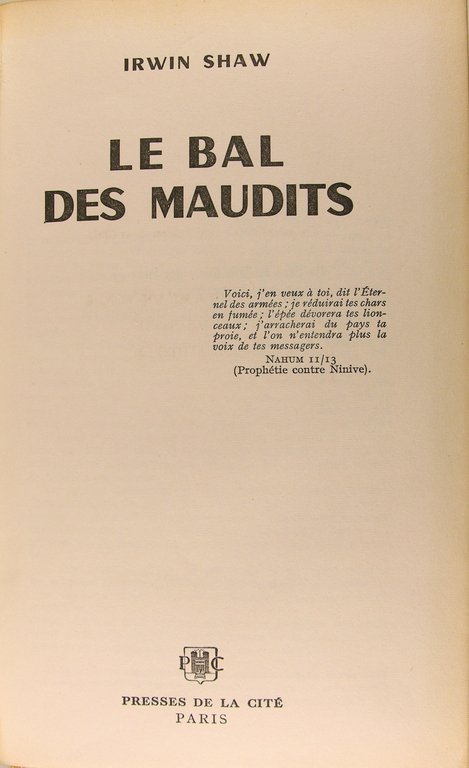 Le bal des maudits