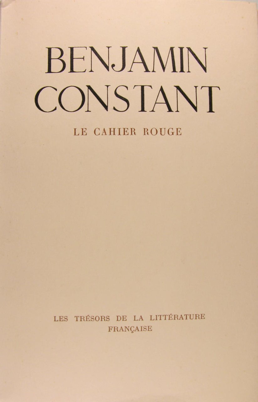 Le cahier rouge