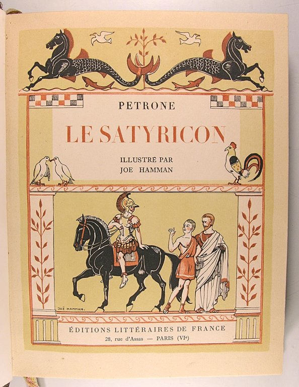 Le Satyricon de Petrone Chevalier Romain.