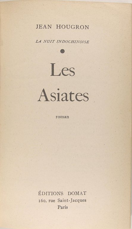 Les Asiates - Roman