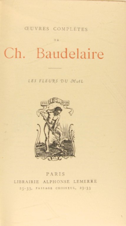 Les fleurs du mal