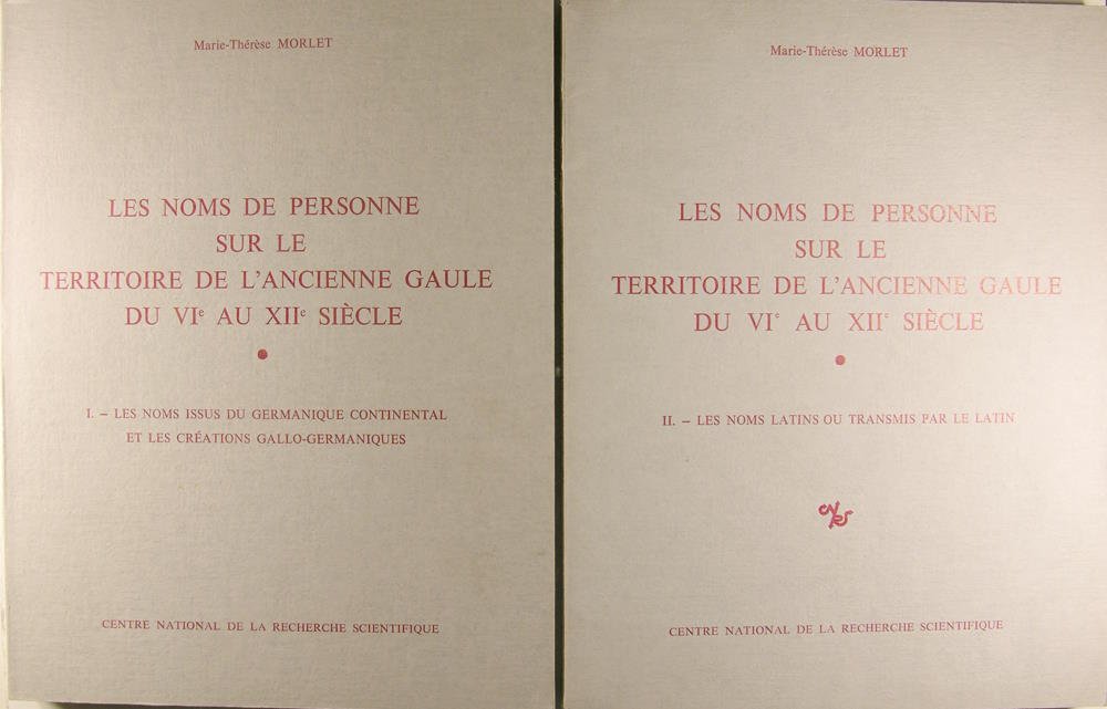 Les noms de personne sur le territoire de l'ancienne Gaule …