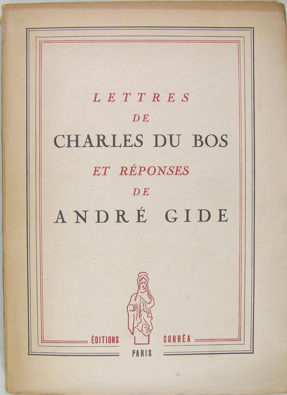 Lettres de Charles du Bos et réponses de André Gide | Immagine principale