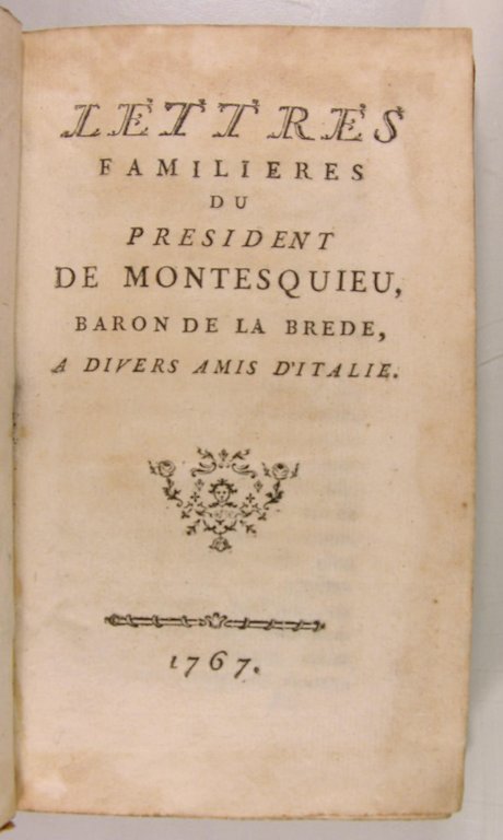 Lettres familières du Président de Montesquieu, Baron de La Brède, …