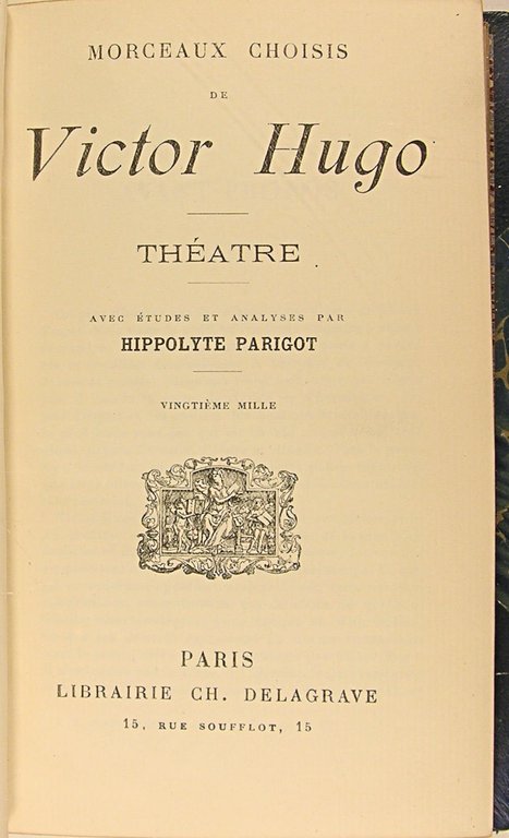 Morceaux choisis : Théâtre.