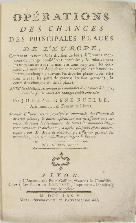 Opérations des changes des principales places de l'Europe - Contenant … | Immagine Gallery 2