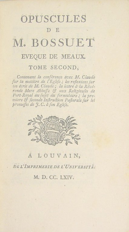 Opuscules de M. Bossuet Évêque de Meaux | Immagine Gallery 5