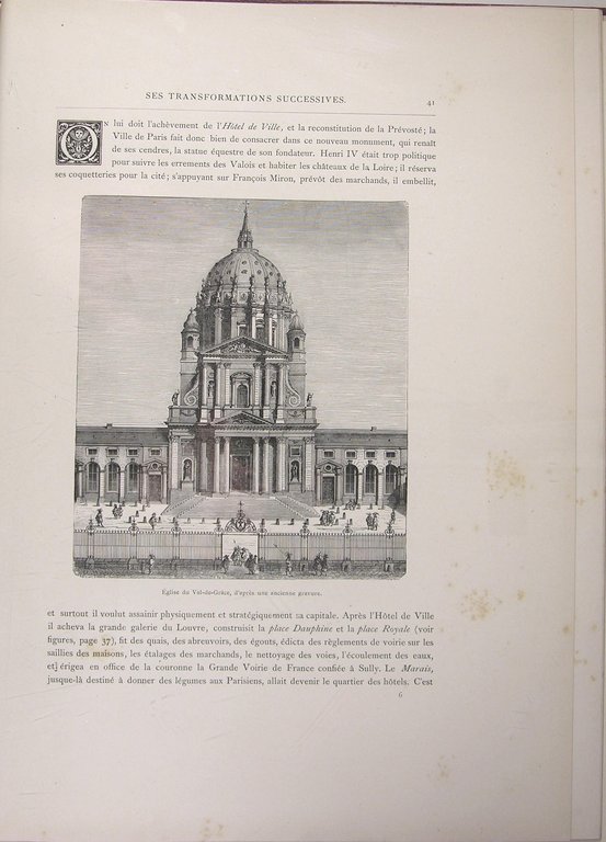 Paris son histoire et ses transformations.