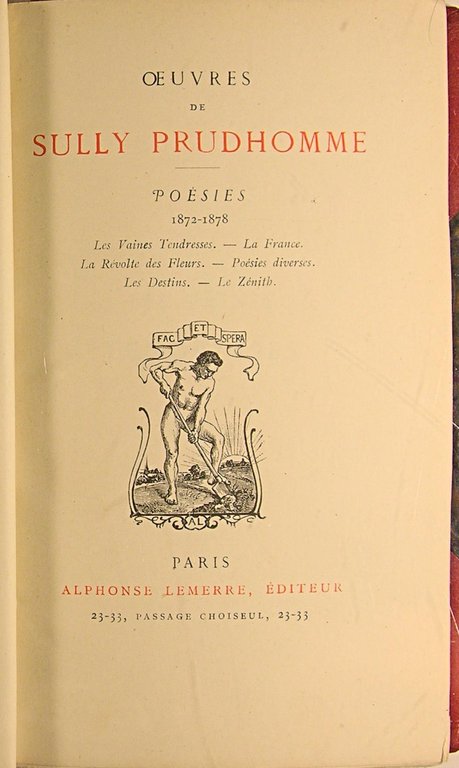 Poésies 1872-1878 : Les vaines tendresses - La France - …