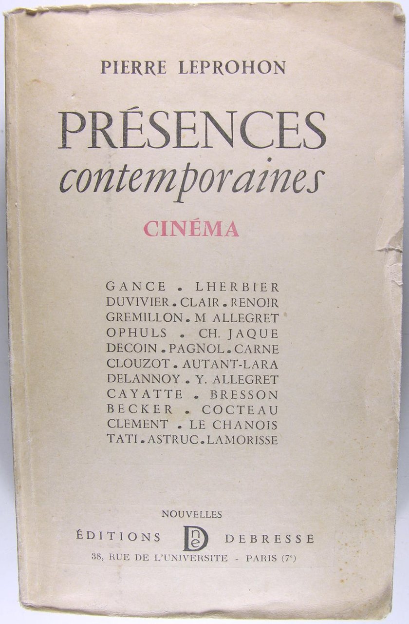 Présence contemporaine - Cinéma
