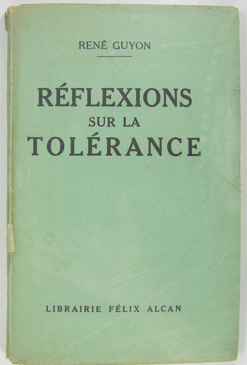 Réflexions sur la tolérance. | Immagine principale