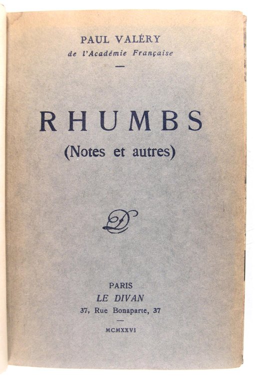 Rhumbs (notes et autres)