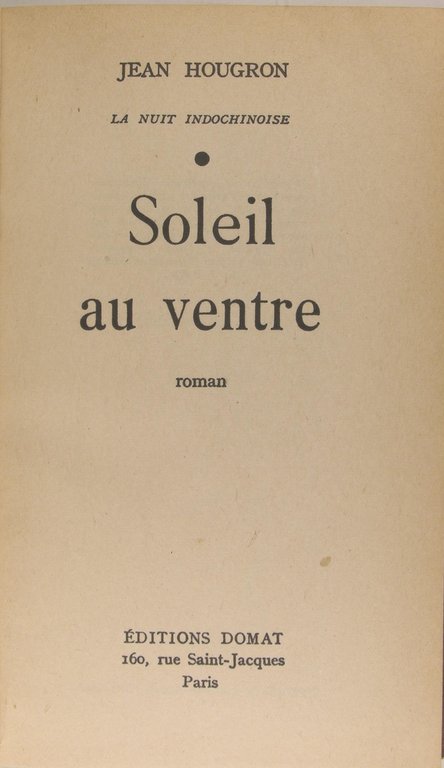 Soleil au ventre - Roman
