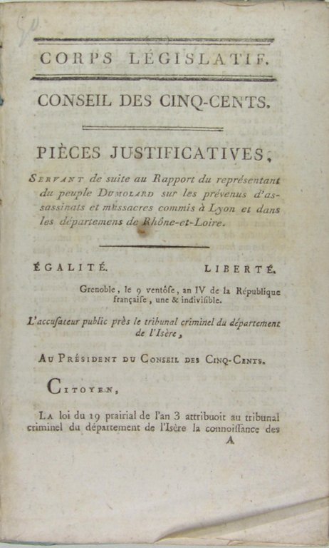Sur les d'assassinats & massacres commis à Lyon & dans … | Immagine Gallery 2