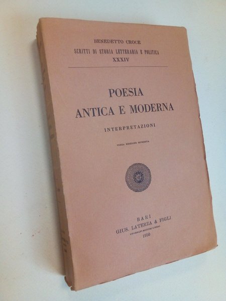 Poesia antica e moderna. Interpretazioni.