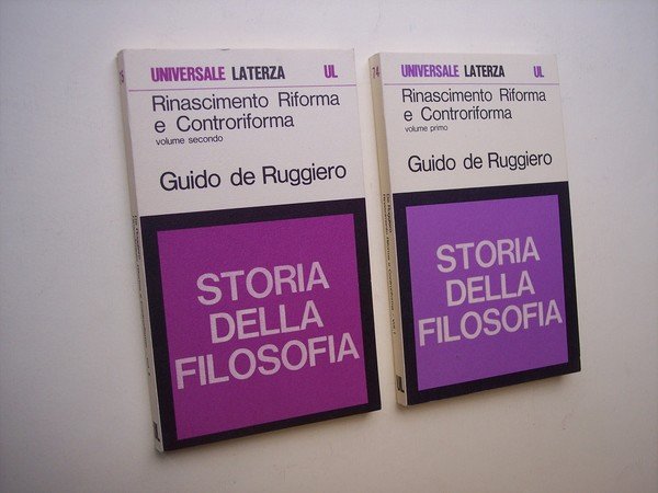 Storia della filosofia. Rinascimento, Riforma e Controriforma. 2 voll.