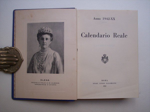 Calendario Reale anno 1942 - XX.