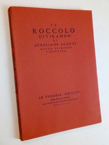 Il Roccolo ditirambo di Aureliano Acanti.