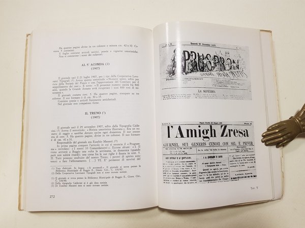 I giornali reggiani dal 1836 al 1915.