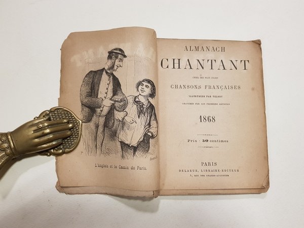 Almanach chantant. Choix des plus jolies chansons francaises.