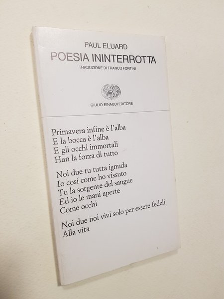 Poesia ininterrotta.