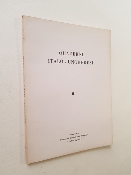 Quaderni Italo - Ungheresi 6.