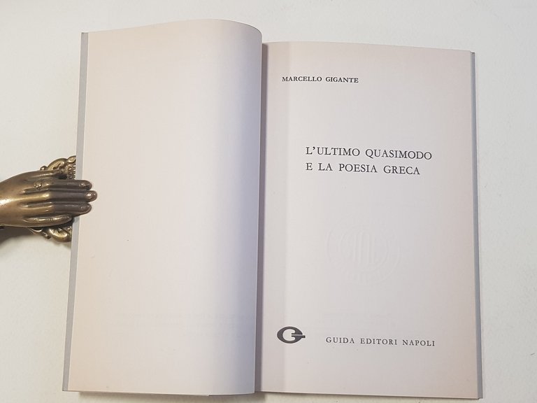 L'ultimo Quasimodo e la poesia greca.