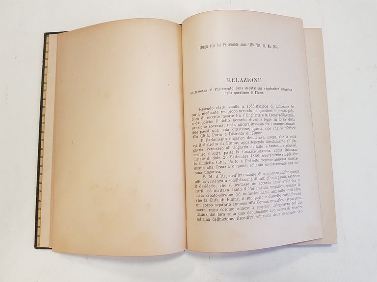 Le deputazioni regnicolari nella questione di Fiume negli anni 1868-1869 …