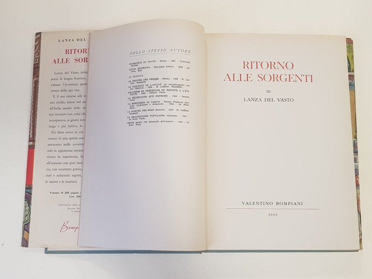 Ritorno alle sorgenti.