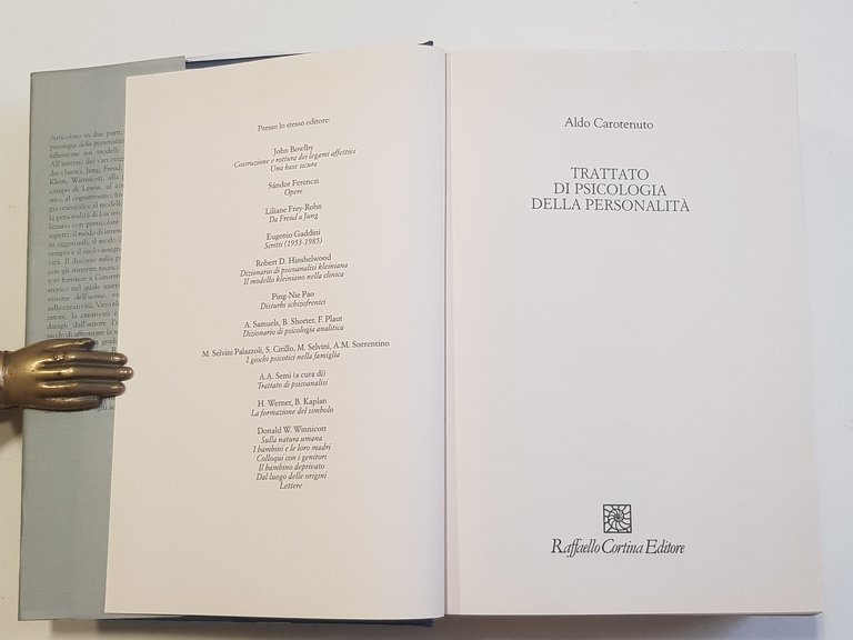 Trattato di psicologia della personalità.