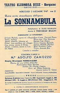 La sonnambula.