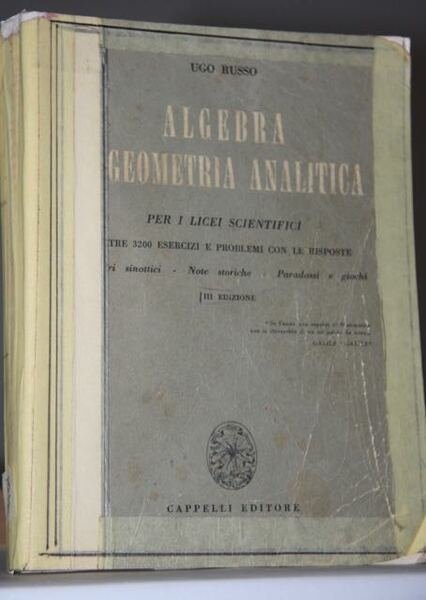 Algebra Geometria Analitica per i licei scientifici 3200 Esercizi 3a …